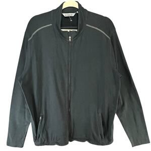 Tasc Performance Jacket Mens XL Dark Gray Organic Cotton Bamboo Zip Gorpcore
